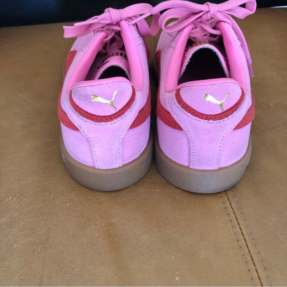 Puma Pink Suede Women's Sneakers - Picture 4 of 5